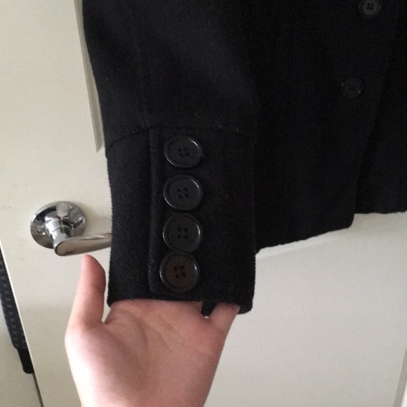 Suzy Shier Peacoat in Black - Picture 3 of 4